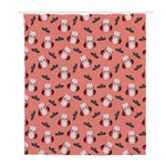 Dracula Pig Pattern Print Polyester Shower Curtain