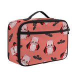 Dracula Pig Pattern Print Portable Lunch Bag