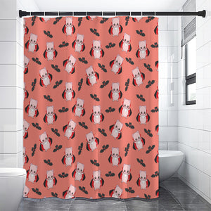 Dracula Pig Pattern Print Premium Shower Curtain