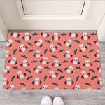 Dracula Pig Pattern Print Rubber Doormat
