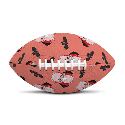 Dracula Pig Pattern Print Rugby Ball