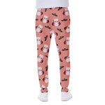 Dracula Pig Pattern Print Scuba Joggers