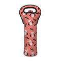 Dracula Pig Pattern Print Single Neoprene Wine Tote