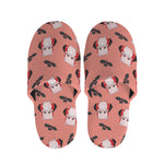 Dracula Pig Pattern Print Slippers