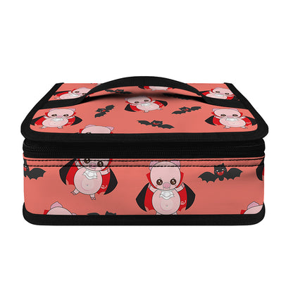 Dracula Pig Pattern Print Small Lunch Bag