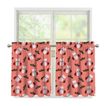 Dracula Pig Pattern Print Tier Curtains