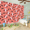 Dracula Pig Pattern Print Wall Sticker