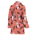 Dracula Pig Pattern Print Women's Bathrobe