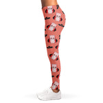 Dracula Pig Pattern Print Women's Leggings