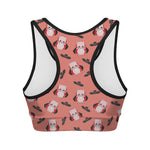 Dracula Pig Pattern Print Women's Sports Bra