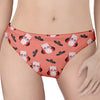 Dracula Pig Pattern Print Women's Thong