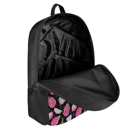 Dragon Fruit Pattern Print 17 Inch Backpack