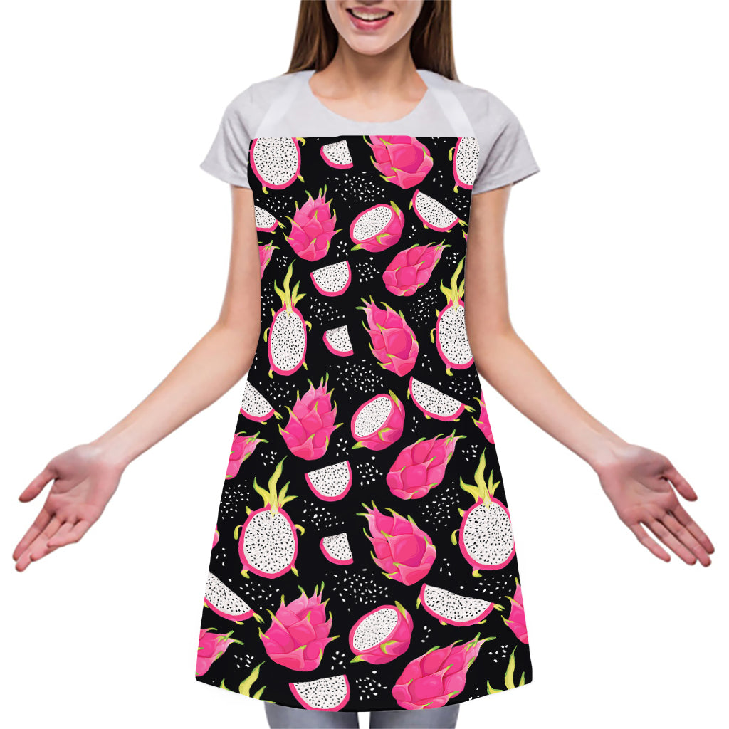 Dragon Fruit Pattern Print Adjustable Apron