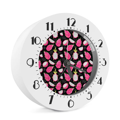 Dragon Fruit Pattern Print Alarm Clock