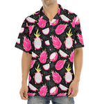 Dragon Fruit Pattern Print Aloha Shirt