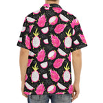 Dragon Fruit Pattern Print Aloha Shirt