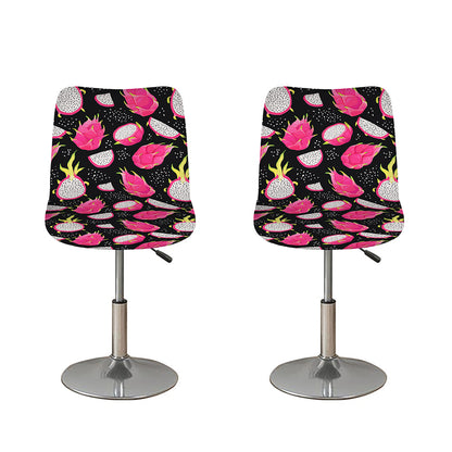 Dragon Fruit Pattern Print Bar Stool Covers