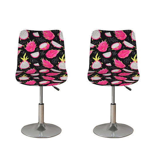 Dragon Fruit Pattern Print Bar Stool Covers