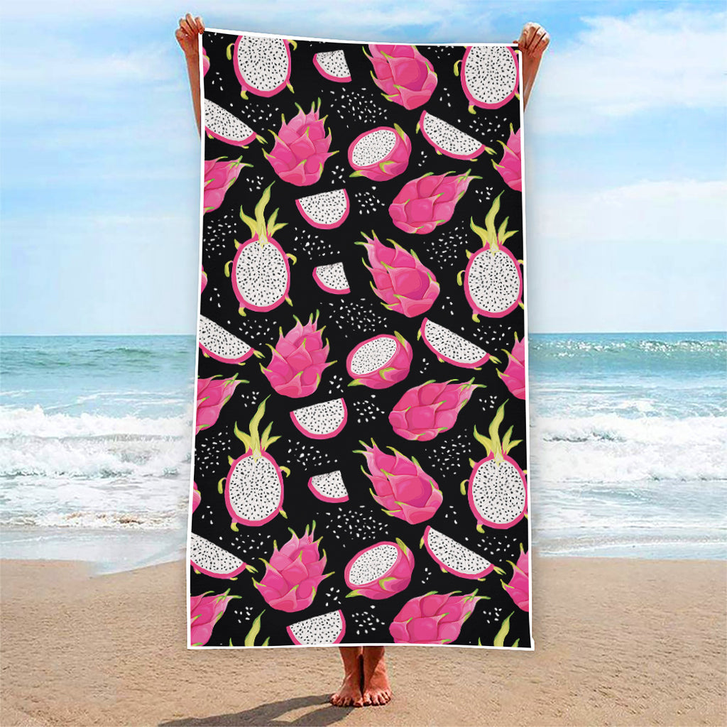 Dragon Fruit Pattern Print Beach Towel