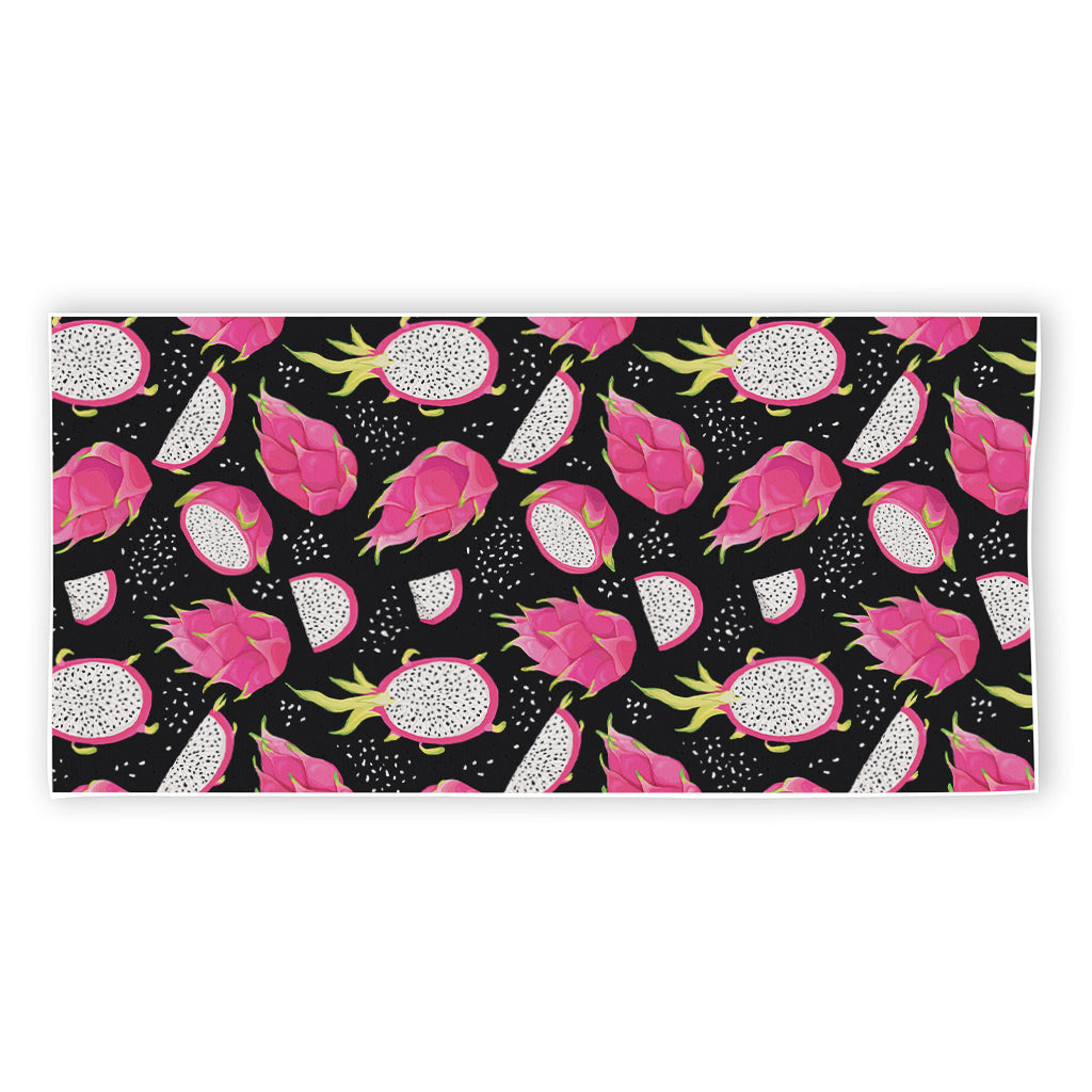 Dragon Fruit Pattern Print Beach Towel