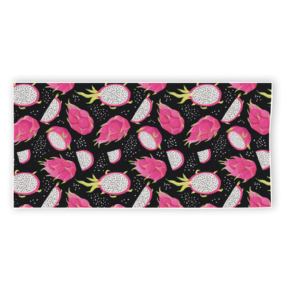 Dragon Fruit Pattern Print Beach Towel