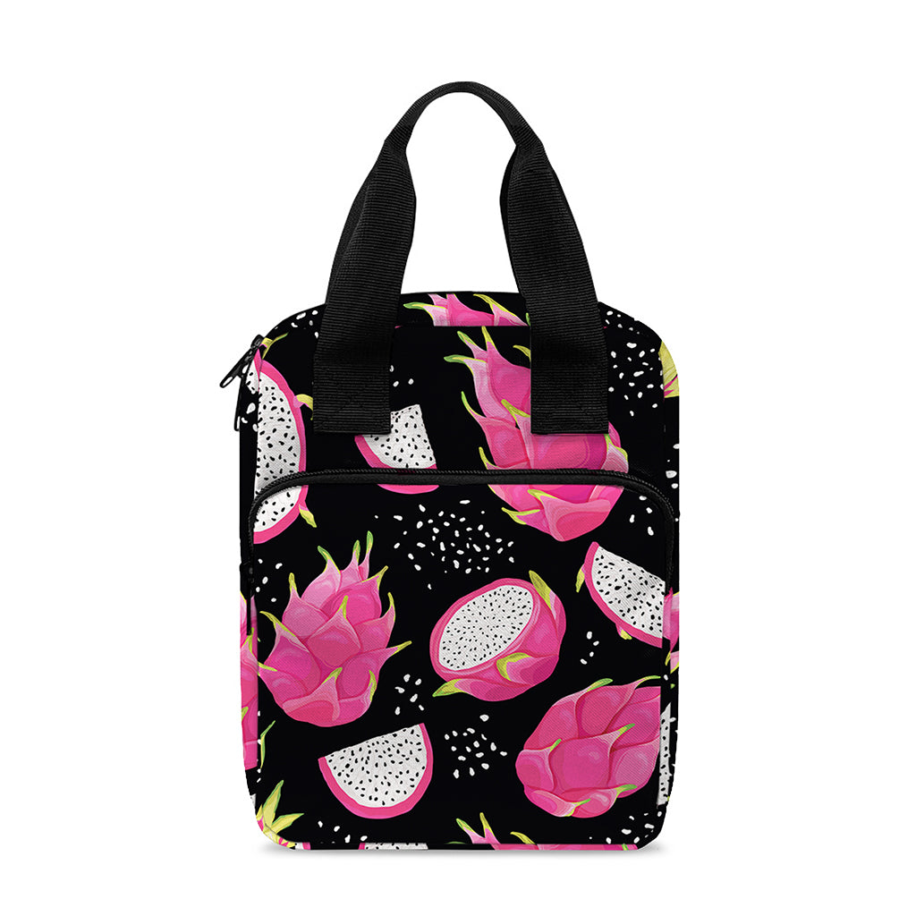 Dragon Fruit Pattern Print Bible Tote Bag