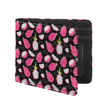 Dragon Fruit Pattern Print Bifold Wallet