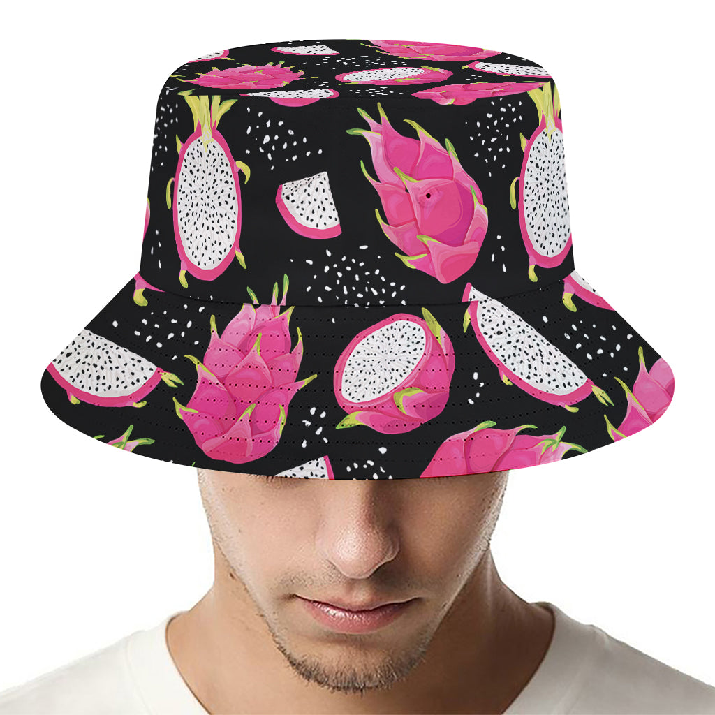 Dragon Fruit Pattern Print Bucket Hat