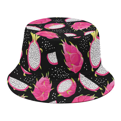 Dragon Fruit Pattern Print Bucket Hat