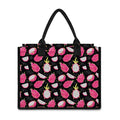 Dragon Fruit Pattern Print Canvas Tote Bag