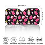 Dragon Fruit Pattern Print Car Windshield Sun Shade