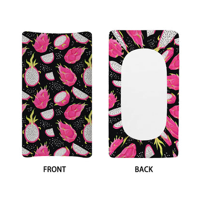 Dragon Fruit Pattern Print Changing Pad Cover