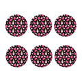 Dragon Fruit Pattern Print Coaster Set