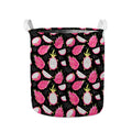 Dragon Fruit Pattern Print Collapsible Laundry Basket