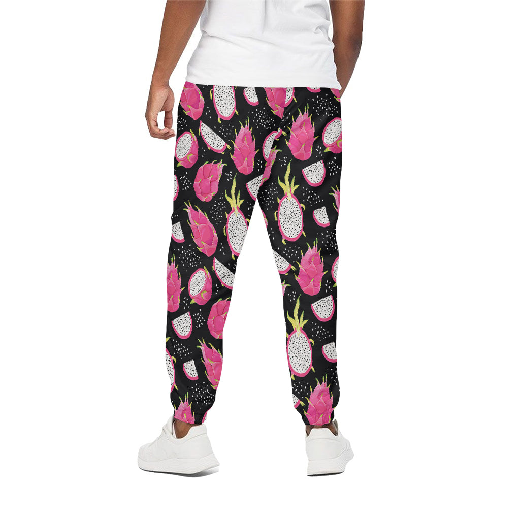 Dragon Fruit Pattern Print Cotton Pants