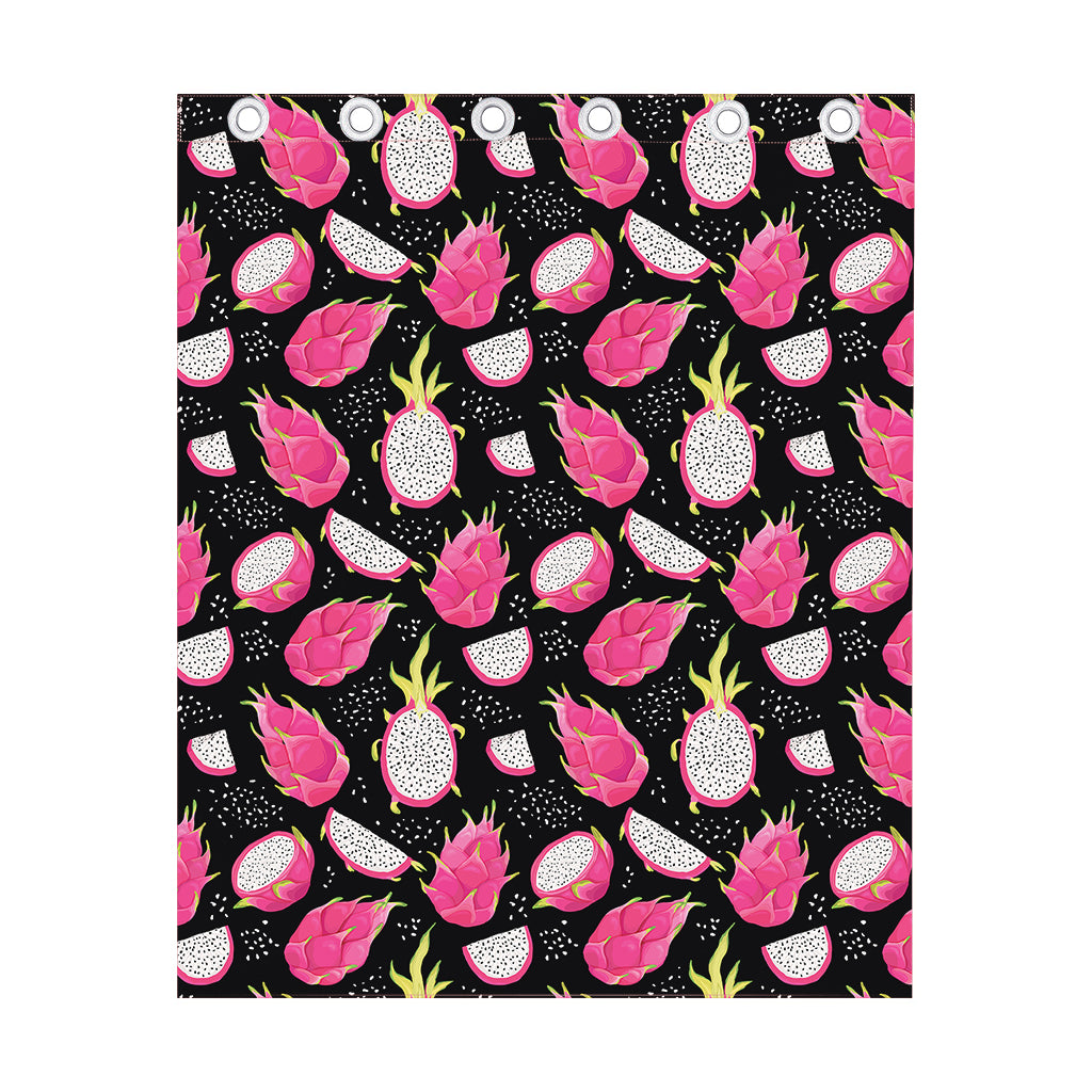 Dragon Fruit Pattern Print Curtain