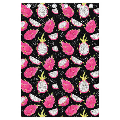 Dragon Fruit Pattern Print Curtain