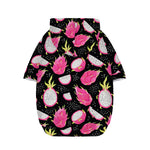 Dragon Fruit Pattern Print Dog Zip Up Hoodie