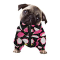 Dragon Fruit Pattern Print Dog Zip Up Jacket