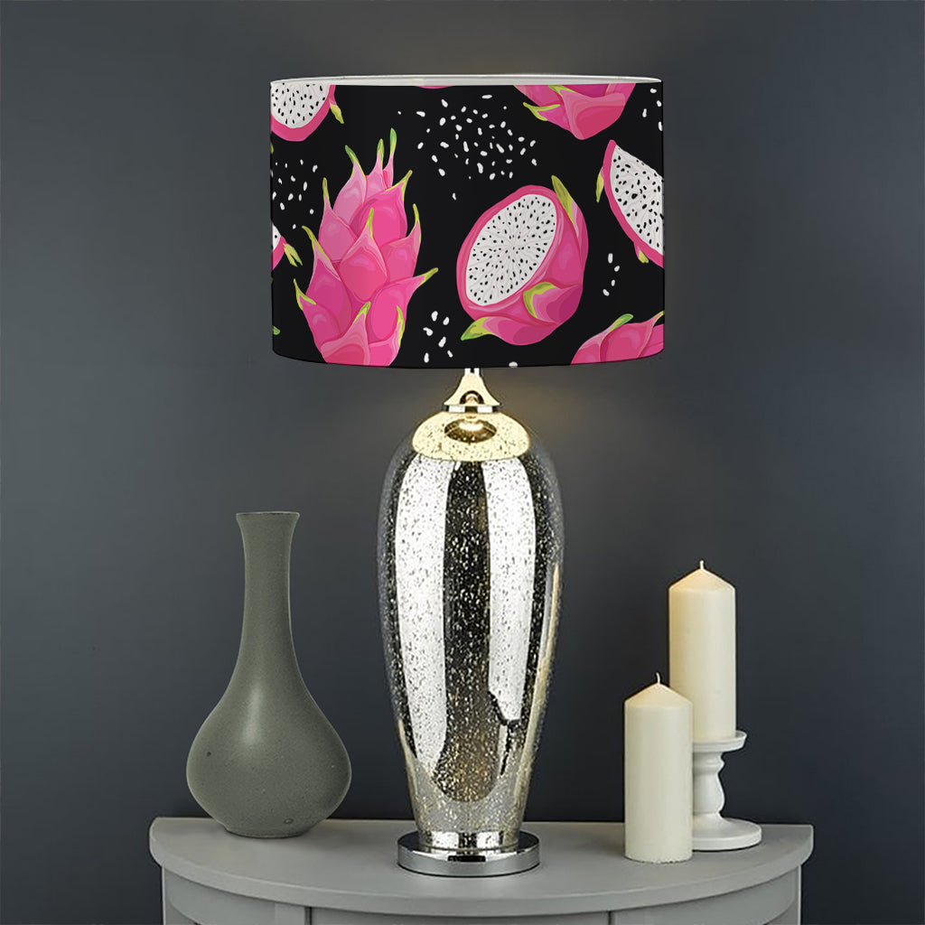 Dragon Fruit Pattern Print Drum Lamp Shade