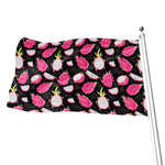 Dragon Fruit Pattern Print Flag