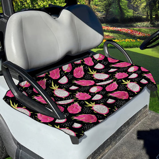 Dragon Fruit Pattern Print Golf Cart Seat Cover