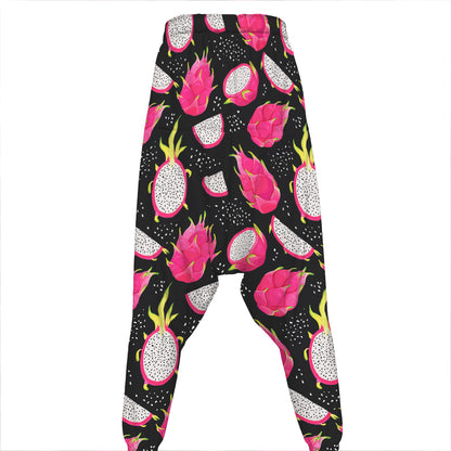 Dragon Fruit Pattern Print Hammer Pants