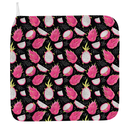 Dragon Fruit Pattern Print Hand Towel