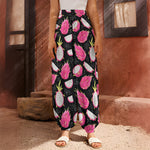 Dragon Fruit Pattern Print Harem Pants