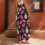 Dragon Fruit Pattern Print Harem Pants