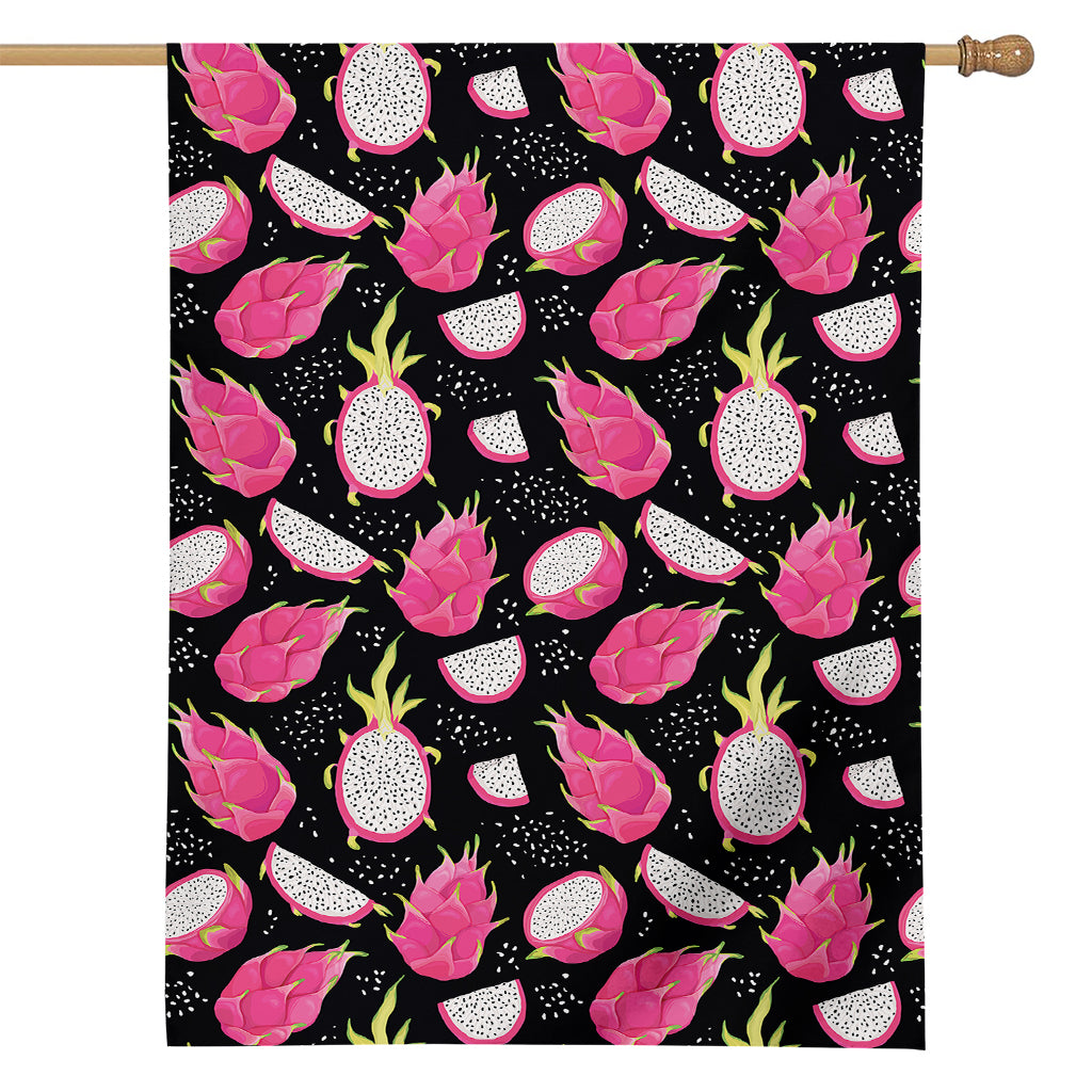 Dragon Fruit Pattern Print House Flag
