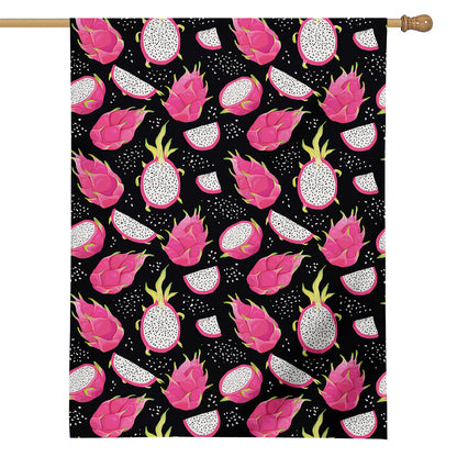 Dragon Fruit Pattern Print House Flag