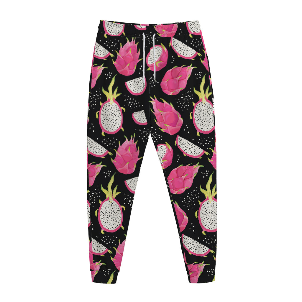 Dragon Fruit Pattern Print Jogger Pants