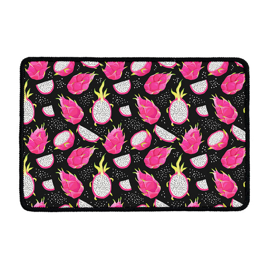Dragon Fruit Pattern Print Kitchen Mat